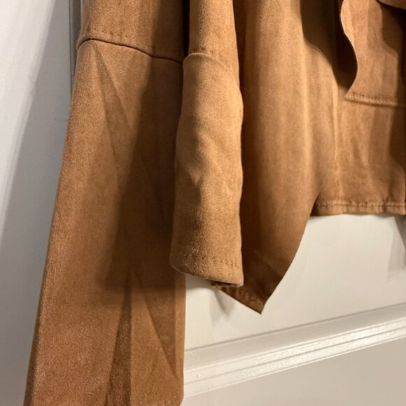 Max Studio Suede Western Open Jacket - Picture 2 of 5